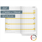 Monats-Ersatzkalendarium Mod. 746 2027 | 8,7×15,3 cm