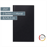 Taschenkalender Mod. 746 2027 | A6, Kunstleder, schwarz