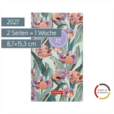 Taschenkalender Design Line Mod. 756 2027 „Botanical“ | A6, Papier