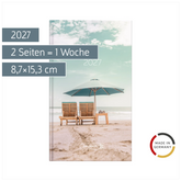 Taschenkalender Design Line Mod. 756 2027 „Sunbeds“ | A6, Papier