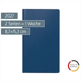 Taschenkalender Mod. 756 2027 | A6, Kunststoff, dunkelblau