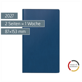 Taschenkalender Mod. 756 2027 | A6, Kunststoff, dunkelblau