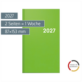 Taschenkalender Colour Line Mod. 756 2027 | A6, Kunststoff, hellgrün
