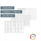 Wochen-Ersatzkalendarium 2026/2027 | 23×29,7 cm