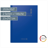 Lehrerkalender 2026/2027 Termin- & Unterrichtsplaner | A4, Kunststoff, blau