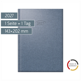 Buchkalender Mod. 765 2027 | A5, Kunststoff, cosmosblau