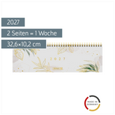 Querterminbuch Mod. 777 2027 „Liv“ | 32,6×10,2 cm, Karton