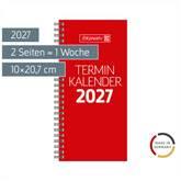 Vormerkbuch Mod. 780 2027 | 10×20,7 cm, Karton, rot