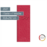 Vormerkbuch Mod. 782 2027 | 10,8×29,7 cm, Karton, rot