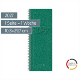 Vormerkbuch Mod. 782 2027 | 10,8×29,7 cm, Karton, grün
