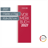 Vormerkbuch Mod. 785 2027 | 10,8×29,7 cm, Papier, rot