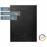 Buchkalender Mod. 787 2027 | A4, Kunstleder, schwarz