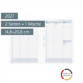 Wochenkalendarium BUSINESS 2027 Spaltenform | A5