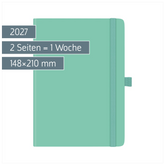 Buchkalender Kompagnon Mod. 791 66 2027 | A5, Kunststoff, hellgrün