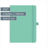 Buchkalender Kompagnon Mod. 791 66 2027 | A5, Kunststoff, hellgrün