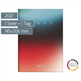 Buchkalender Design Line Mod. 795 2027 „Redblue“ | A5, Papier