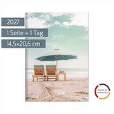 Buchkalender Design Line Mod. 795 2027 „Sunbeds“ | A5, Papier
