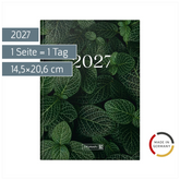 Buchkalender Design Line Mod. 795 2027 „Leaves“ | A5, Papier