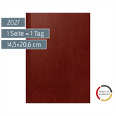 Buchkalender Mod. 795 2027 | A5, Kunststoff, weinrot