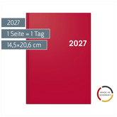 Buchkalender Colour Line Mod. 795 2027 | A5, Kunststoff, rot