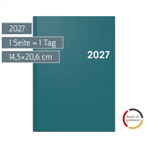 Buchkalender Colour Line Mod. 795 2027 | A5, Kunststoff, petrol