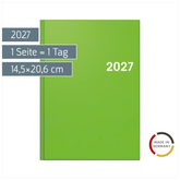 Buchkalender Colour Line Mod. 795 2027 | A5, Kunststoff, hellgrün