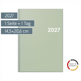 Buchkalender Colour Line Mod. 795 2027 | A5, Kunststoff, salbei