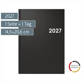 Buchkalender Colour Line Mod. 795 2027 | A5, Kunststoff, schwarz