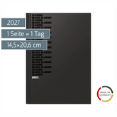 Buchkalender Mod. 795 2027 „Black Classic“ | A5, Kunststoff
