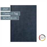Buchkalender Mod. 795 2027 | A5, Kunstleder, dunkelblau