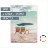 Buchkalender Design Line Mod. 796 2027 „Sunbeds“ | A5, Papier