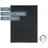 Buchkalender Mod. 796 2027 | A5, Kunstleder, schwarz