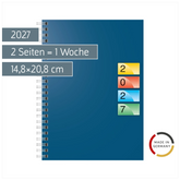 Buchkalender DATAline Mod. 796 40 2027 | A5, Karton, blau