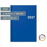 Buchkalender Colour Line Mod. 796 2027 | A5, Kunststoff, blau