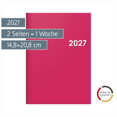 Buchkalender Colour Line Mod. 796 2027 | A5, Papier, pink