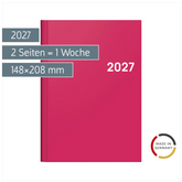 Buchkalender Colour Line Mod. 796 2027 | A5, Papier, pink