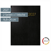 Buchkalender Mod. 797 2027 | 16,8×24 cm, Kunststoff, schwarz