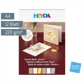 Karton-Block „Sterne“ | A4, 12 Blatt
