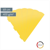 Schultüten-Rohling Zuschnitt | 69 cm, 400 g/m², sonnengelb