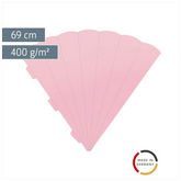 Schultüten-Rohling Zuschnitt | 69 cm, 400 g/m², rosa