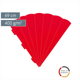 Schultüten-Zuschnitt | 69 cm, 400 g/m², hellrot
