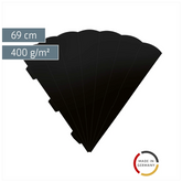 Schultüten-Rohling Zuschnitt | 69 cm, 400 g/m², schwarz