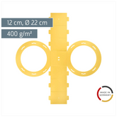 Rundlaternen-Zuschnitt | Ø 22 cm 12 cm, 400 g/m², gelb