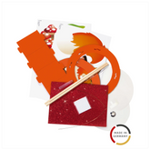 Laternen-Bastel-Set „Fuchs“ | orange