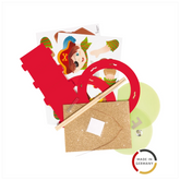 Laternen-Bastel-Set „Pirat“ | rot/bunt