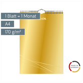 Bastel- und Fotokalender immerwährend | A4, gold