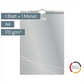 Bastel- und Fotokalender immerwährend | A4, silber