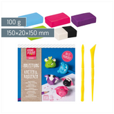 Bastel-Set Kneten & Radieren „Funny Animals“ | 100 g
