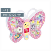 Schmuck-Set „Butterfly“ | 140×110×20 mm, mehrfarbig, pastell, 38 g