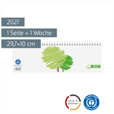 Querterminbuch 2027 „UWS“ | 29,7×10 cm, Karton